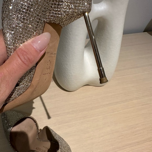 Kurt Geiger champagne shimmer heels - Picture 12 of 12